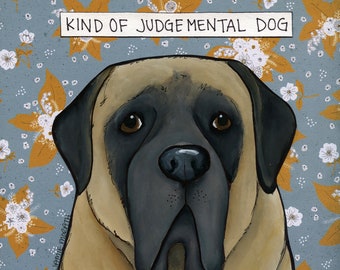 Spirit Animal, Mastiff dog wall art print gifts