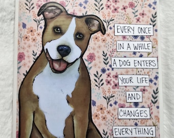 Changes Everything, Pitbull dog decorative coaster tile