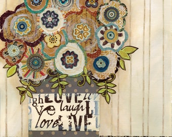 Love To Laugh, wall decor floral