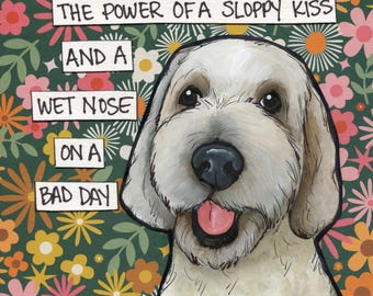 On a Bad Day, Doodle dog wall art print gifts