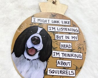 Springer Spaniel dog ornaments