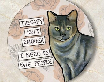 Tabby Cat Ornament, Therapy