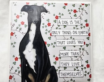 Love Themselves, Greyhound dog coaster tile