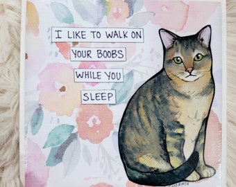 Like To Walk cat ceramic tile