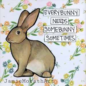 Everybunny Bunny wall art print