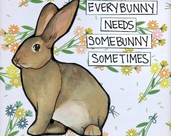 Everybunny Bunny wall art print