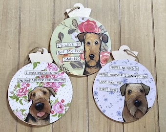 Airedale Terrier Ornaments