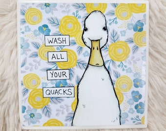 Duck decorative tile