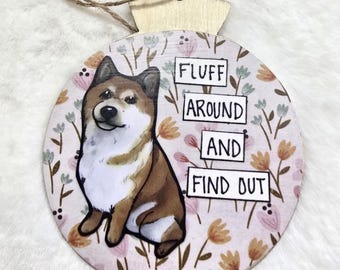 Shiba Inu dog ornament