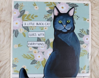 Everything cat decorative tile