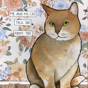 About You, cat art print