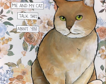 About You, cat art print