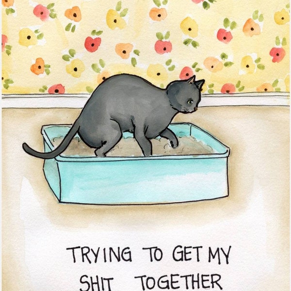 Shit Together, katten wanddecoratie