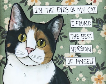 Best Version, cat wall art print