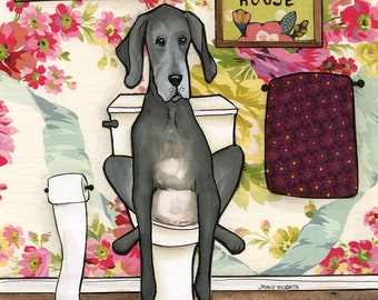 OH My God Becky, Great Dane dog wall art