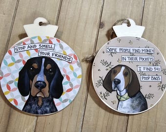 Coonhound dog Ornaments