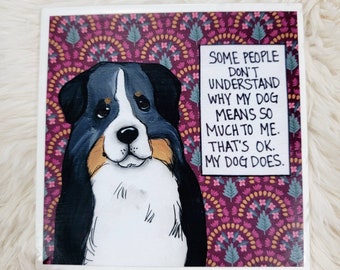 Bernese Mountain dog tile