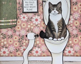 Underage Impression, cat wall art print