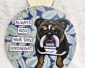 Bulldog dog ornaments