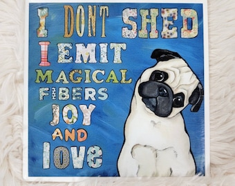 Magical Fibers pug tile