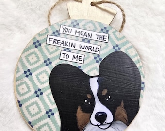 Papillon dog ornaments