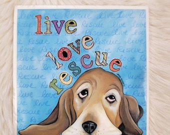 Basset Hound tile