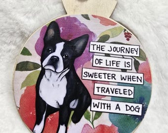 Boston Terrier dog ornaments