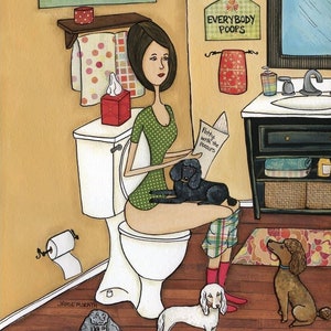 Poopin With Poodles, wall art