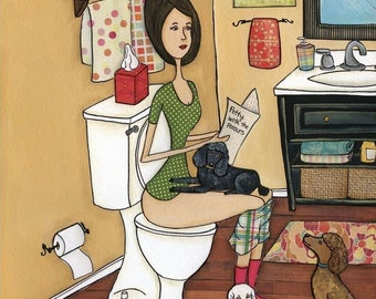 Poopin With Poodles, wall art