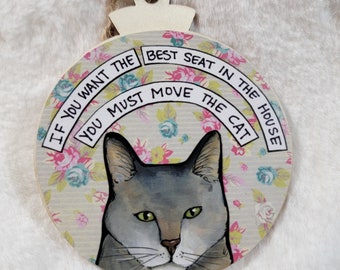 Best Seat cat ornament