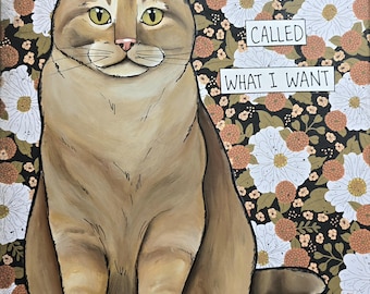 What I Want, cat wall art print