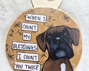 Boxer dog ornaments