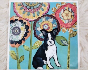 Boston Terrier, dog decorative tile
