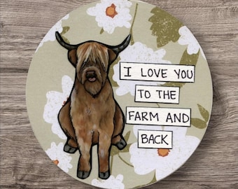 Highland Cow ornament