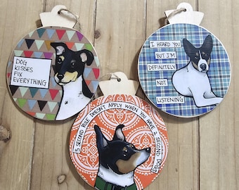 Rat Terrier Dog Ornaments
