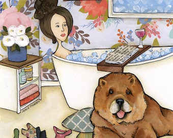 ORIGINAL PAINTING Fluff It - Original Mixed Media Painting