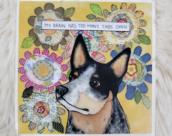 Cattle dog Heeler tile