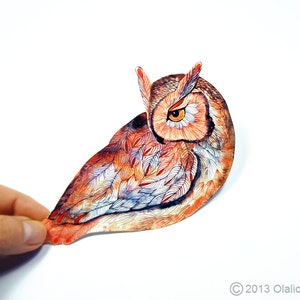 Dagdromen Owl vogel sticker 100% waterdichte vinyl etiket.