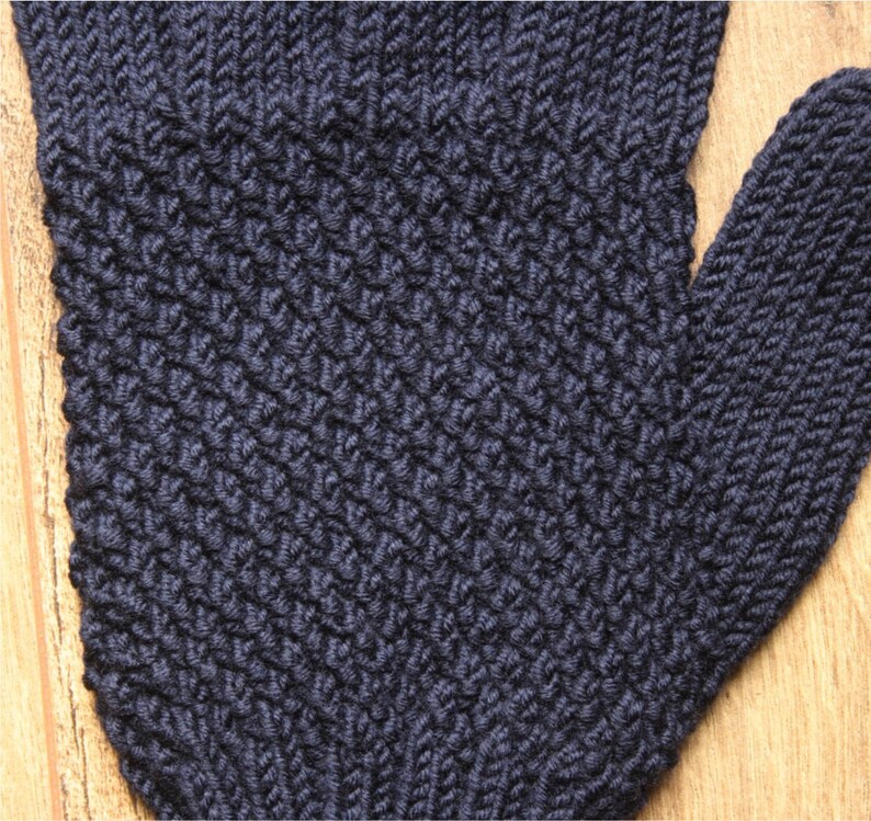 Men's merino wool gloves choice of colour black grey gray navy blue brown image 4