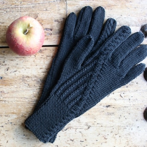 Merino Wool Gloves - Black