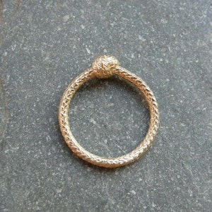 rope ring gold 14kt image 1