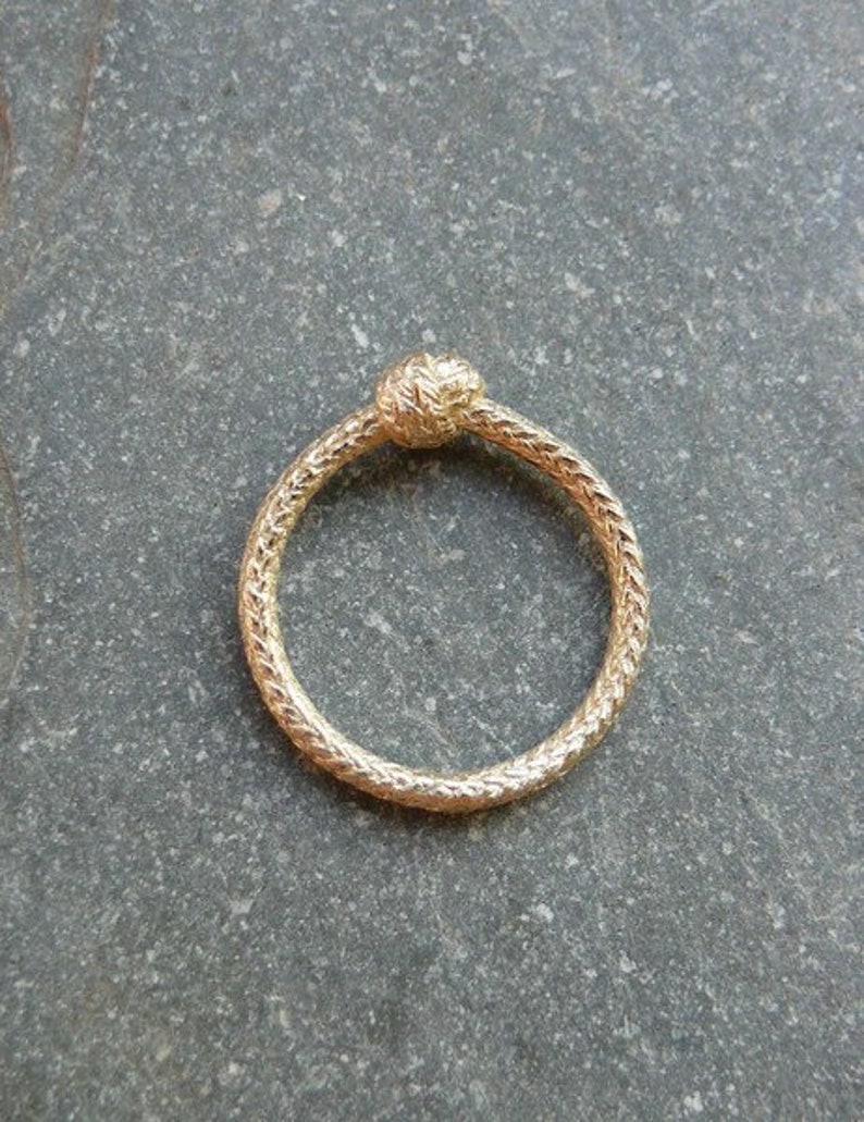 rope ring gold 14kt image 1