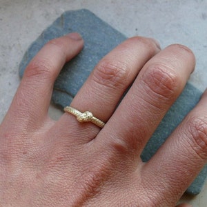 rope ring gold 14kt image 2