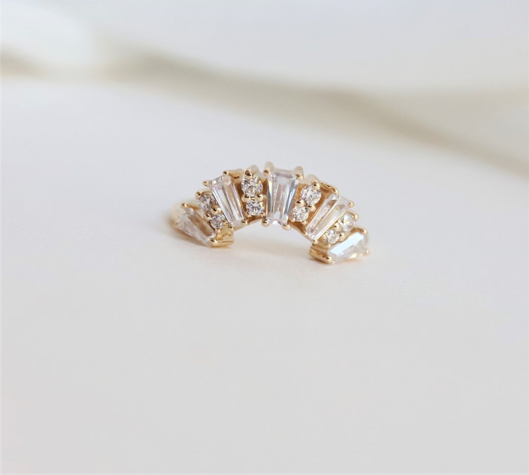 Victoria Crown No.4 Diamond Contour Band Nesting Diamond Band Diamond