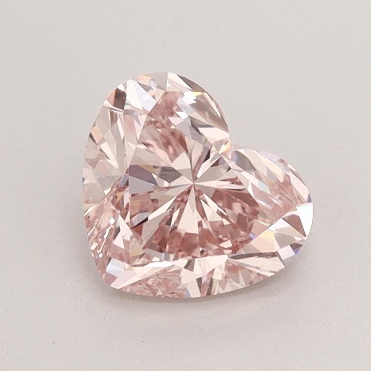 IGI 認定ハート 1.25 カラット ファンシー インテンス ピンク VS2 ラボ
