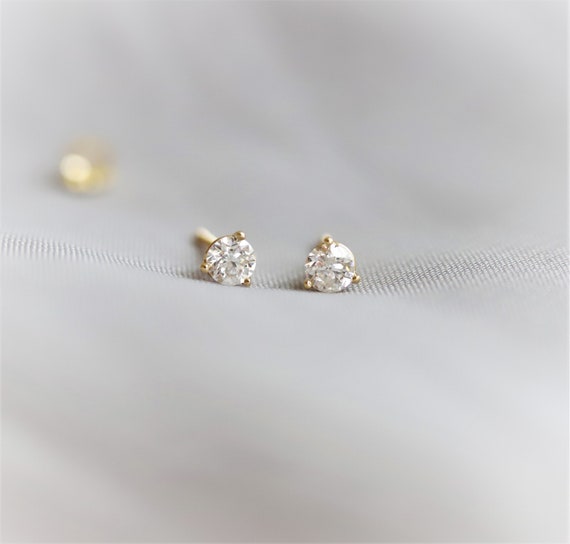 Handcrafted Sierra Emerald Cut Diamond Stud Earrings by Single Stone For  Sale at 1stDibs | emerald cut earings, sierra jewelry los angeles