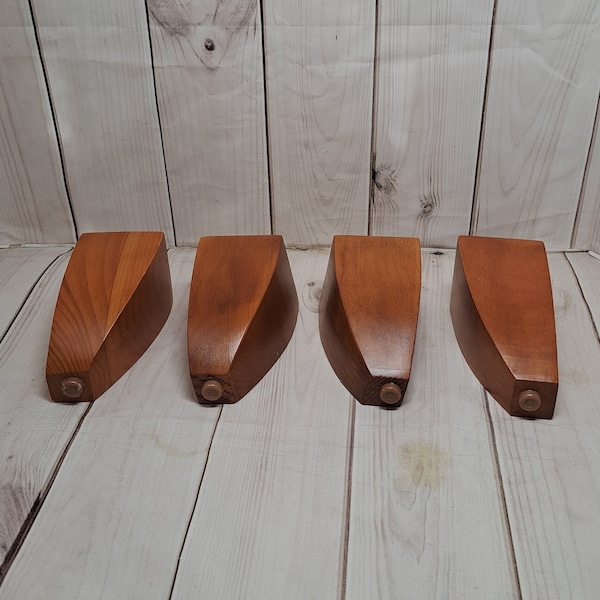 Set of 4 Wooden Furniture Feet / Furniture Parts