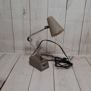Vintage Tenson Mid Century Modern Desk Lamp / Tenson &quot;Anvil&quot; Model 4975