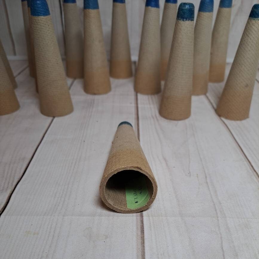 Fifteen 15 Used Vintage Cardboard Thread / Yarn Cones / Vintage ...