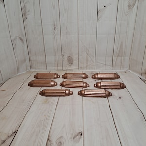 Set of 8 Vintage Wooden Drawer Pulls